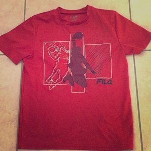 A red filaT-shirt